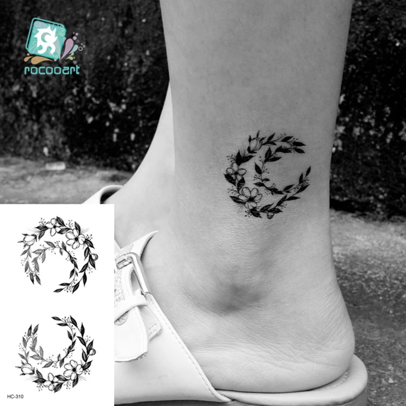 Top Trends: 1 PC Geometric Planet Fashion Women Temporary Tattoo Sticker Water Transfer Tattoo Minimalist Small Sun Moon Design Fake Tattoo Shoppable Styles - Image 6