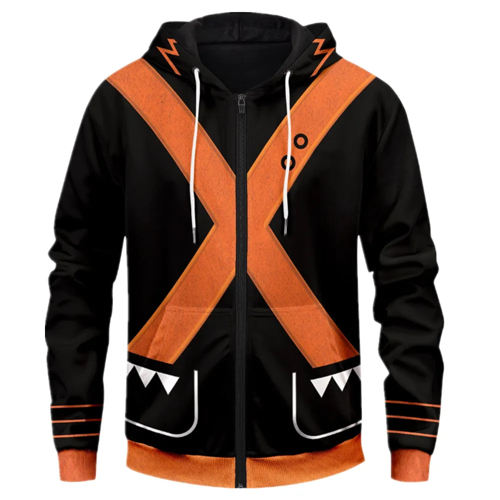 Top Trends: Anime Bakugou Katsuki Cosplay Costume Boku No Hero Academia Sweatshirt Hoodie Unisex Jacket Coat Shoppable Styles - Image 3