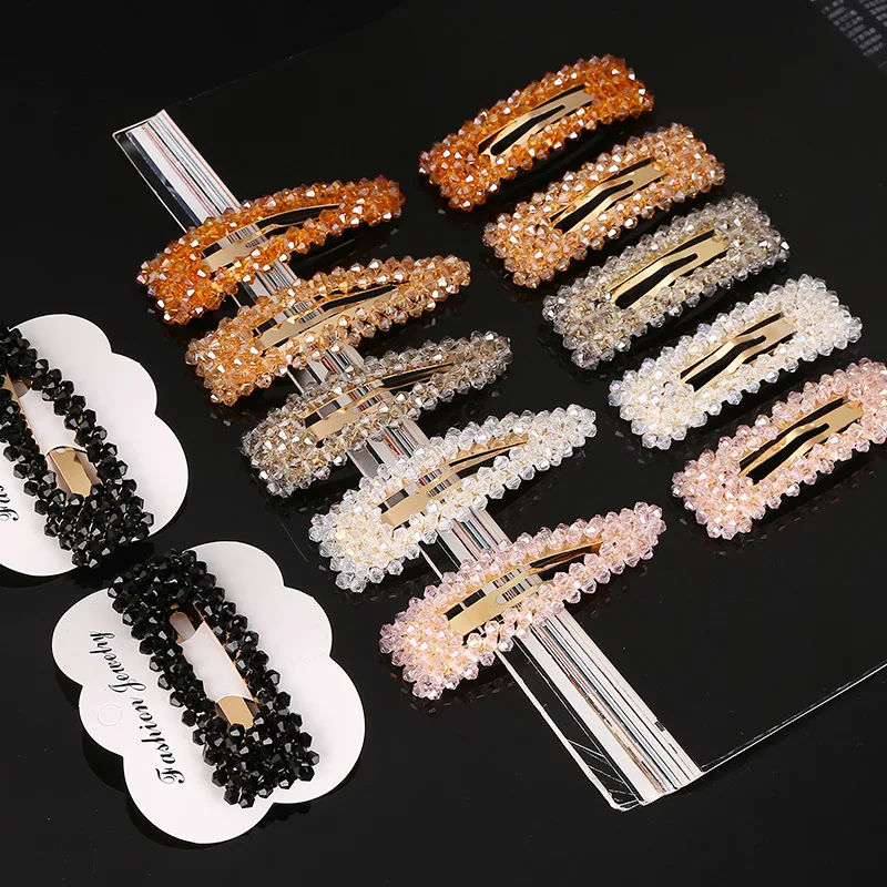 Top Trends: Korean Elegant Crystal Hairpins Women Hair Clips Pins Barrettes Accessories For Girls Hair Ornament Hairclip Headdress Headwear Shoppable Styles