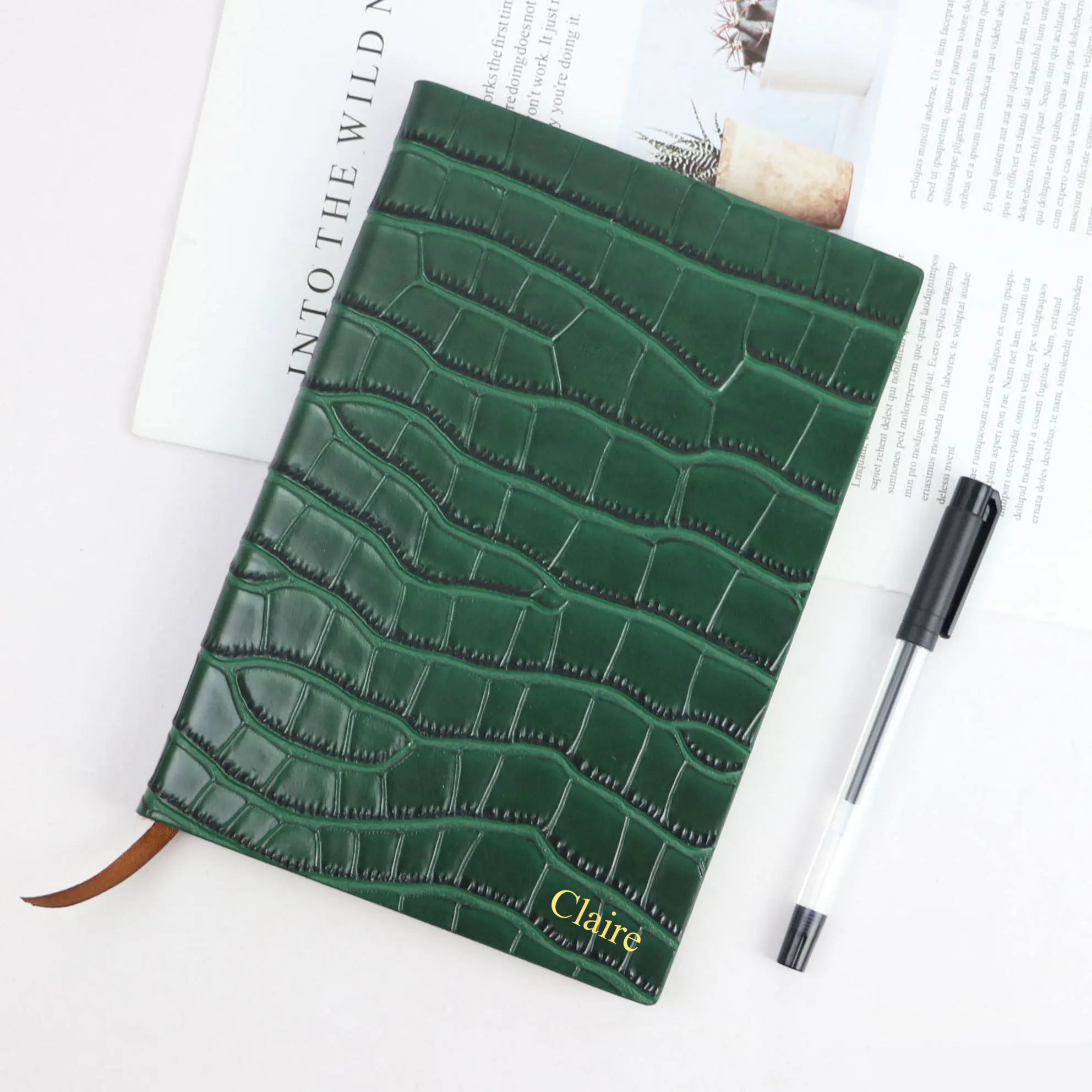 Top Trends: New Style A5 Notebook PU Leather Travel Hardcover Notebook Creative Stationery Crocodile Pattern Business A5 Notebook Diary Shoppable Styles