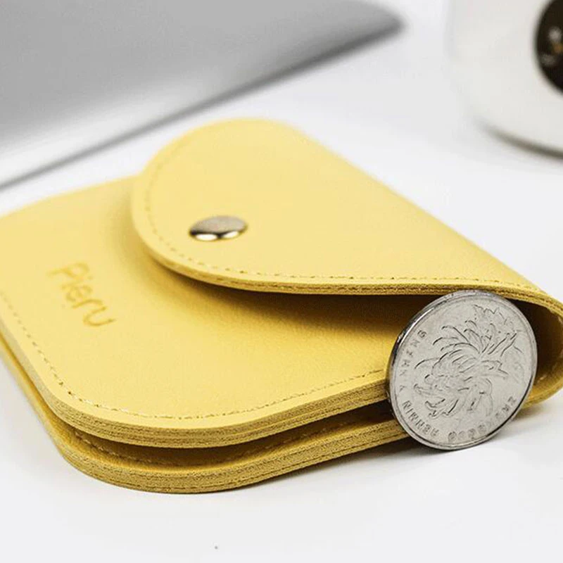 Top Trends: Cute Square Women PU Leather Coin Purse Clutch Zipper Business Wallet Bag Card Holder Small Money Bags Female Purse Wallet Shoppable Styles - Image 5