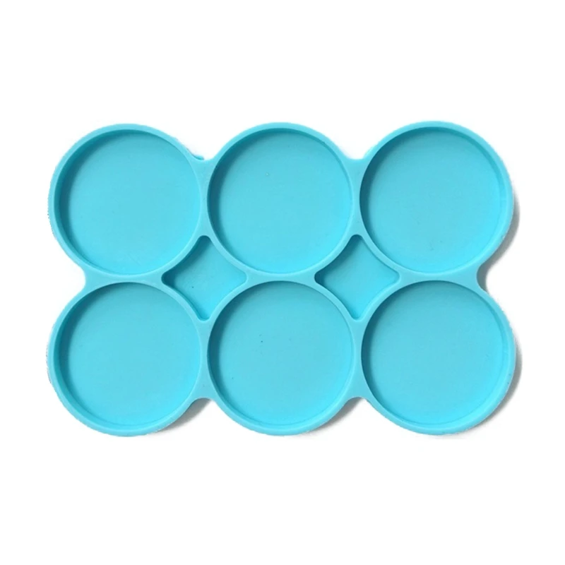 Top Trends: Round Coaster Resin Epoxy Silicone Molds 6-Bundle Disc Circle Tray With Hole Jewelry Casting Necklace Pendant Keychain Charms No Shoppable Styles