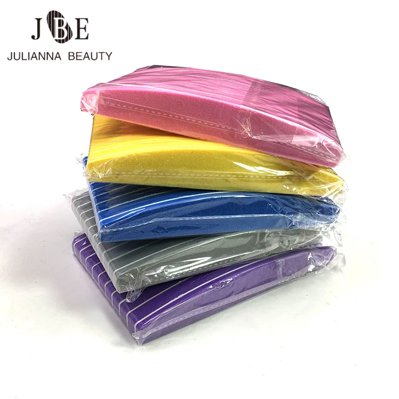 Top Trends: 10pcs Double-sided Nail File Blocks Colorful Sponge Nail Polish Buffing Sanding Buffer Strips Polishing Pedicure Manicure Tools Shoppable Styles