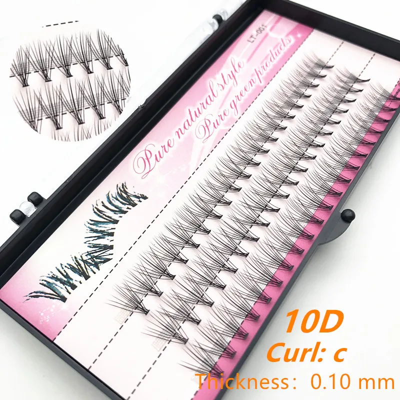 Top Trends: 1 Box Of 60 Bunches Of Grafted Eyelashes 10D Eyelash Extension Pure Handmade Eyelash Extension Tool Wholesale Eyelashes Shoppable Styles