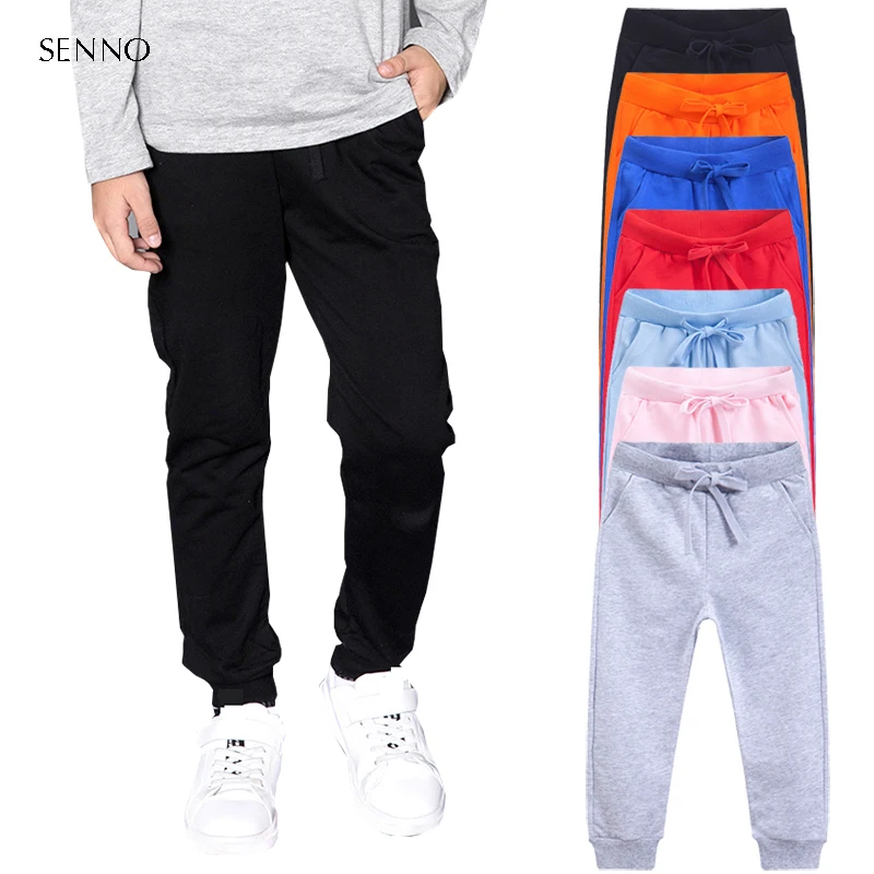 Top Trends: Kids Girls Boys Pants Trousers Winter Casual Cotton Elastic Waist Pencil Pants Sweatpants For Boys Girls Children Clothing Shoppable Styles