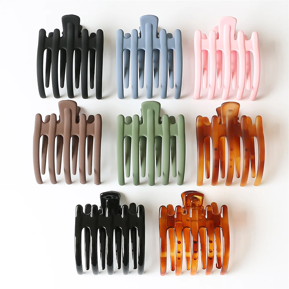 Top Trends: Acrylic Hair Claws Matte For Women Clips Crab Clamps Ponytail Holder Duckbill Hairpins Girls Barrettes Fashion Hair Accessories Shoppable Styles - Image 6