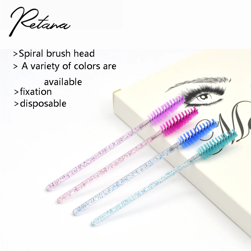 Top Trends: 50 Shiny Disposable Eyelash Applicators Eyelash Brush Mascara Applicator Eyebrow Brush Comb Wand Wire Brush Makeup Brush Shoppable Styles - Image 3