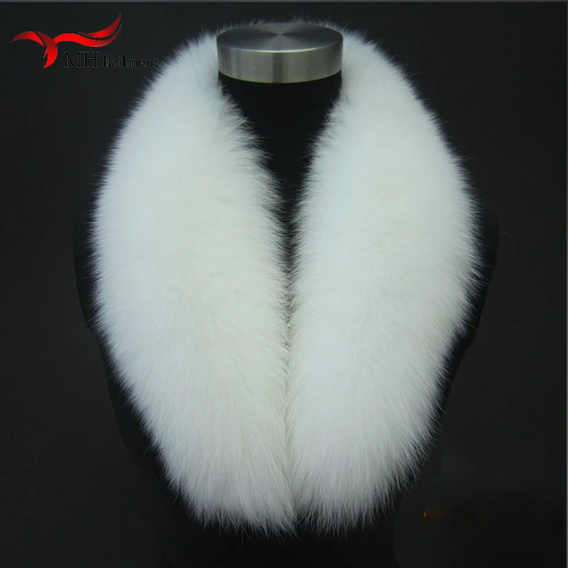 Top Trends: Super Large Real Fox Fur Collar Green Fruit Collar V-collar Horn Collar Fur Scarf Cap Strip For Men And Women Shoppable Styles - Image 5