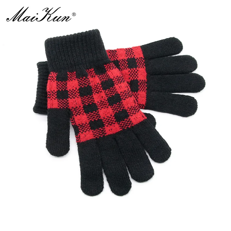 Top Trends: Maikun Men's Winter Cashmere Knitted Gloves Plus Velvet Thick Touch Screen Warm Outdoor Sports Gloves Shoppable Styles