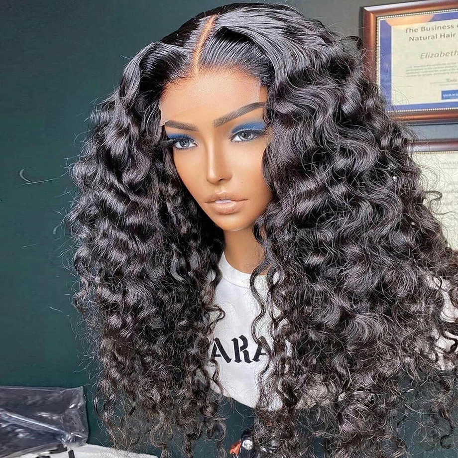 Top Trends: Deep Wave 13x4 13x6 Water Wave Lace Front Wigs For Women Pre Plucked With Baby Hair Frontal Brazilian Remy Curly Human Hair Wig Shoppable Styles