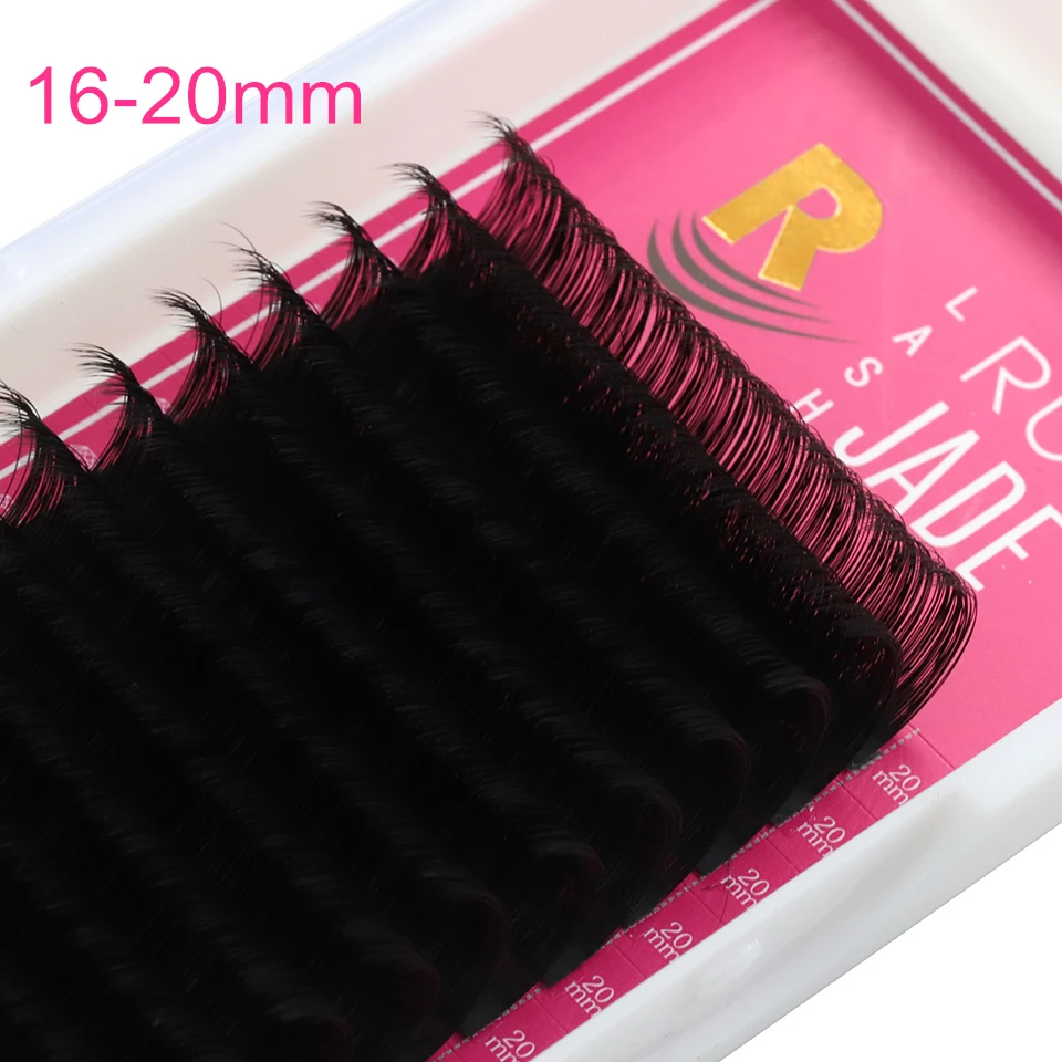 Top Trends: 20mm Lashes Eyelashes For Extensions 8-20mm False Eyelashes Matte Black Individual Eyelash Extensions Russian Silk Lower Lashes Shoppable Styles