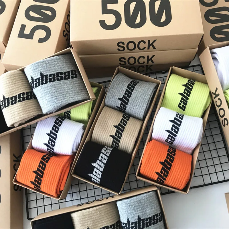 Top Trends: 3 Pairs Of Stylish Calabasas Funny Hip Hop Skateboard Kanye West Socks Happy Street Fashion Men Crew Sports Cotton Socks Shoppable Styles