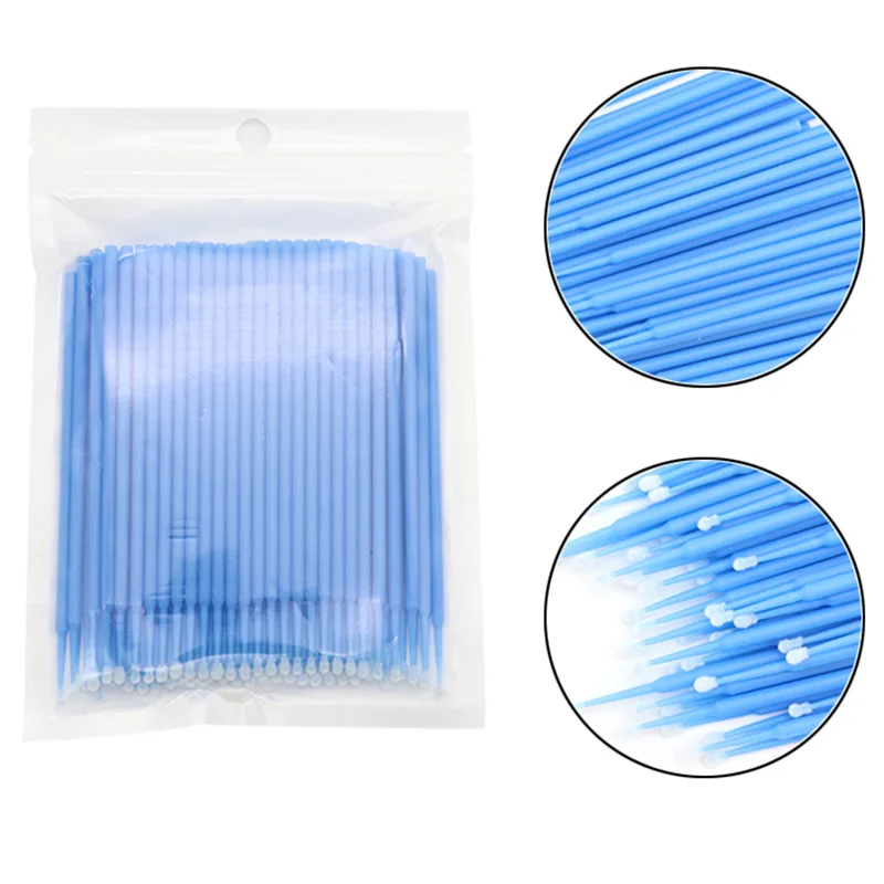 Top Trends: 100pcs / Pack Micro Brushes Disposable Microbrush Applicators Eyelash Extensions Eyelash Glue Cleaning Brush For Eyelash Makeup Shoppable Styles - Image 6