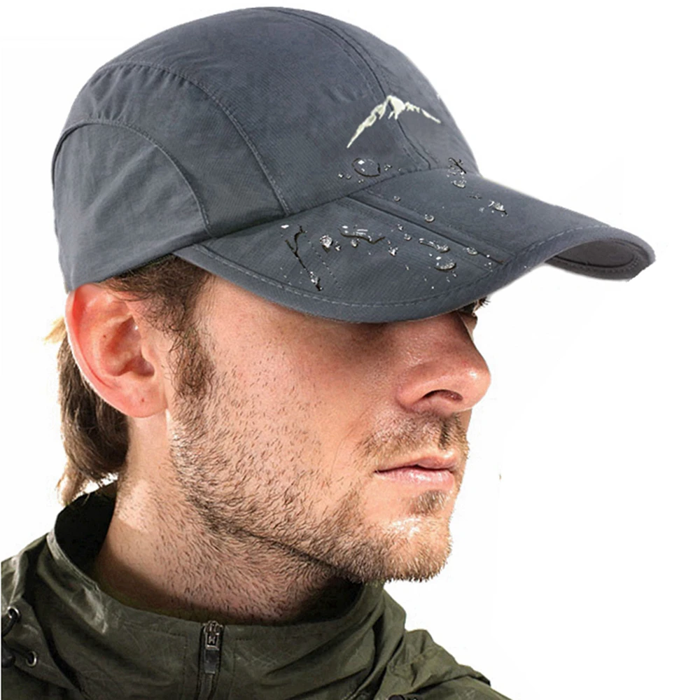 Top Trends: Spring Summer Outdoor Sport Baseball Cap Quick Drying Hat Unisex Waterproof Breathable Cap Foldable Cycling Hat Sun Protection Shoppable Styles