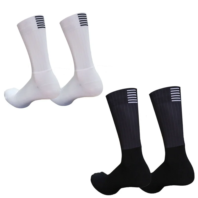 Top Trends: New Silicone Anti Slip Seamless Cycling Socks Men Pro Aero Socks Breathable Wearproof Road Bike Socks Calcetines Ciclismo Shoppable Styles