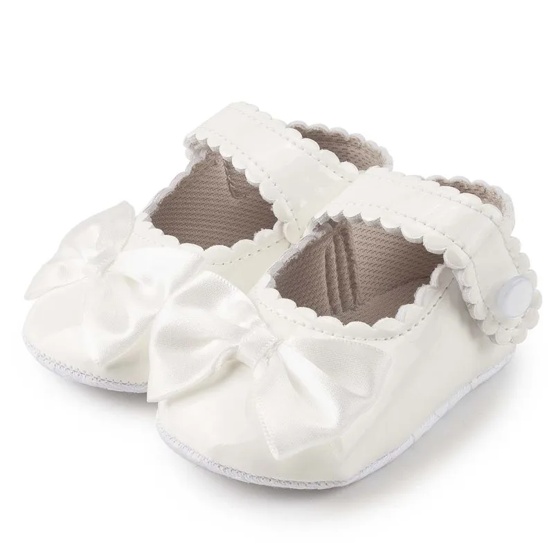 Top Trends: Newborn Baby Girl Shoes Bling Princess PU Leather Anti-slip Soft-sole Rubber Cotton Baby First Walkers Infant Crib Shoes 0-18M Shoppable Styles