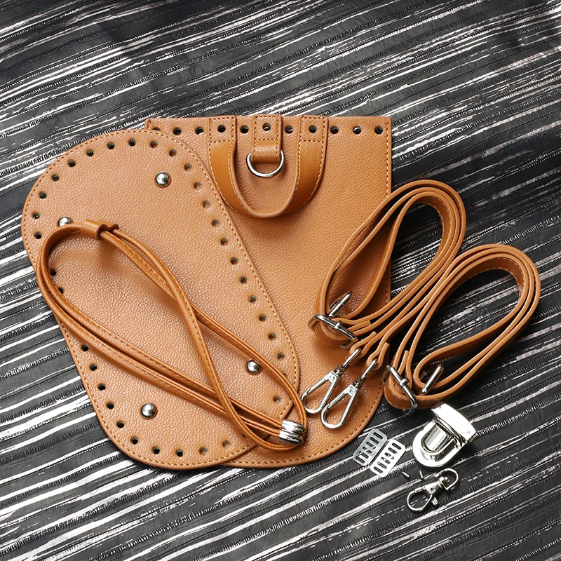 Top Trends: Handmade Handbag Sewing Bag Leather Cover With Holes DIY Accessories For Knitting Backpack Shoppable Styles