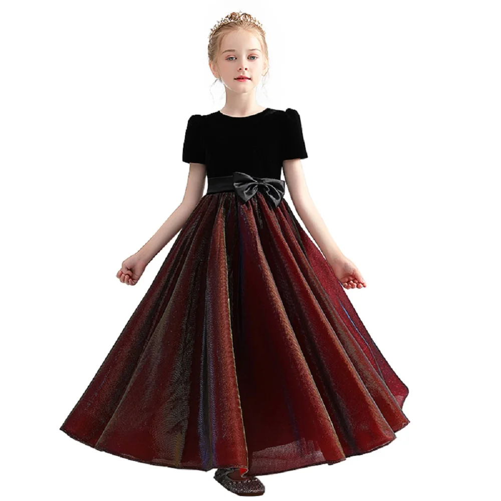 Top Trends: Dideyttawl Bow Sashes Girls Formal Dresses Corduroy Girl Kid&#039;s Dresses Junior Bridesmaid Dresses Birthday Party Princess Dress Shoppable Styles