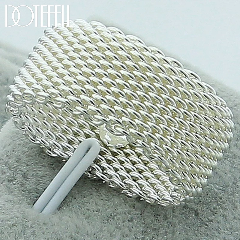 Top Trends: DOTEFFIL 925 Sterling Silver Interwoven Web Ring For Woman Fashion Charm Wedding Engagement Jewelry Shoppable Styles