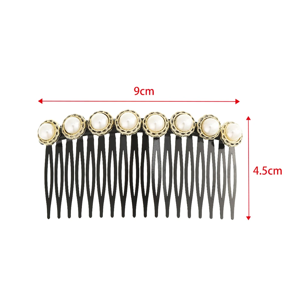 Top Trends: Molans Fashion Women Hairpins Rhinestone Pearl Hair Clip Claws Barrettes Hair Combs Hair Maker Bun Hair Accessories Headwear Shoppable Styles - Image 6