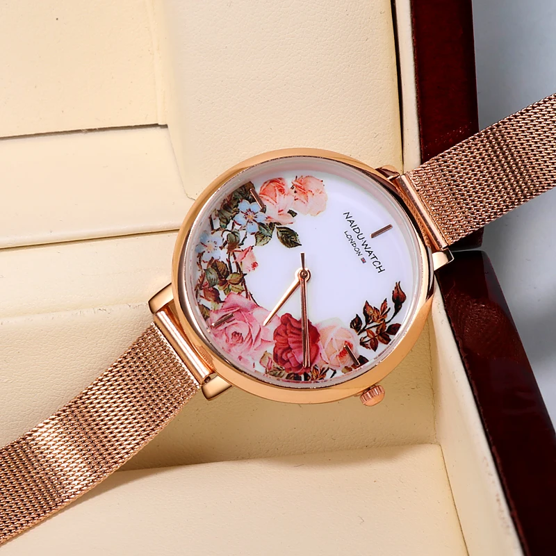 Top Trends: Montre Femme 2022 Mesh Belt Fashion Women Watch Reloj Mujer Rose Gold Bracelet Wrist Watches China Style Clock Relogio Feminino Shoppable Styles - Image 4