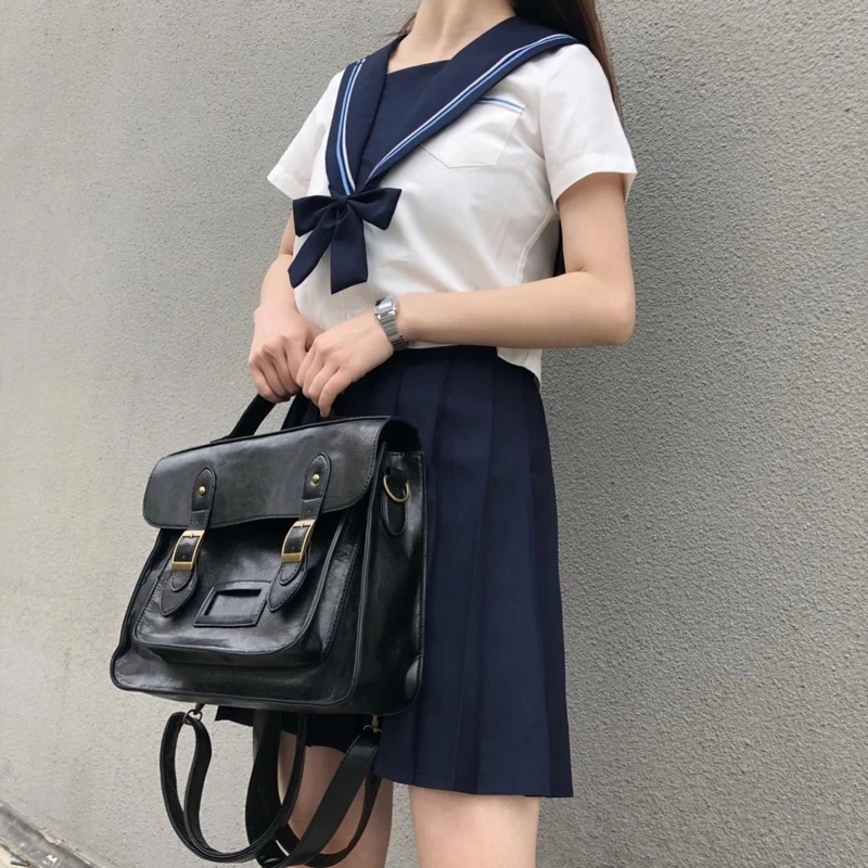 Top Trends: Korean Vintage Women Backpacks Preppy Style Student Backpack Multifunctional Female Shoulder Bag Women School Bag Ladies Totes Shoppable Styles