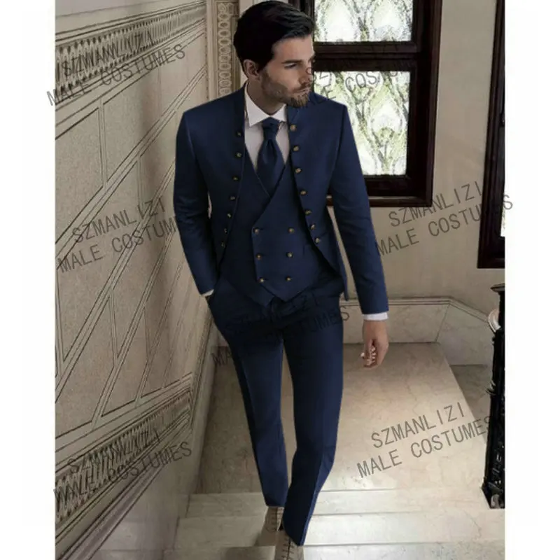 Top Trends: SZMANLIZI MALE COSTUMES Men Wedding Suits 2022 Terno Slim Fit Groomsmen Red Formal Groom Mens Tuxedo Blazer Prom Suits 3 Pieces Shoppable Styles - Image 3