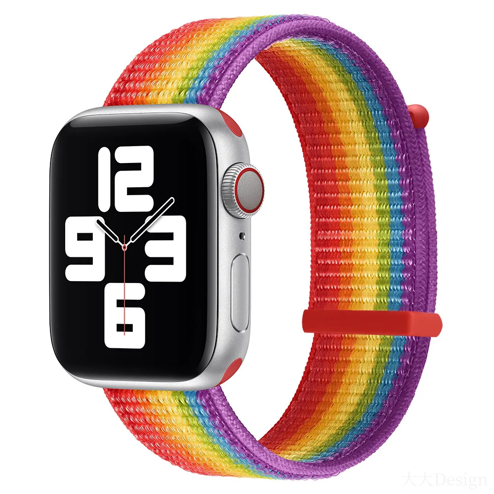 Top Trends: Nylon Strap For Apple Watch 44mm 40mm 42mm 38mm 41mm 45mm Sport Loop Band Iwatch 1 2 3 4 5 6 7 Bracelet For Apple Watch SE Strap Shoppable Styles