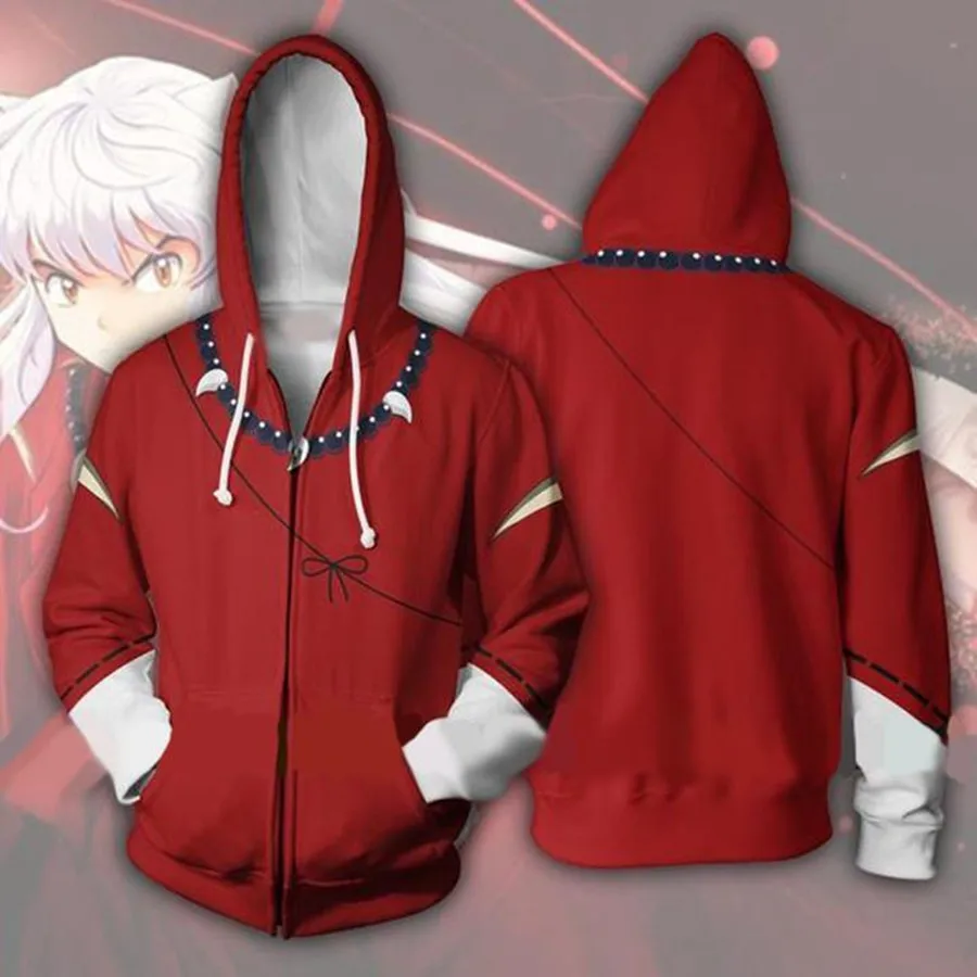 Top Trends: Anime Inuyasha Cosplay Costume Izayoi Anime 3D Printed Coat Sportswear Sweatshirts Hoodie Jacket Male And Female Coats Shoppable Styles