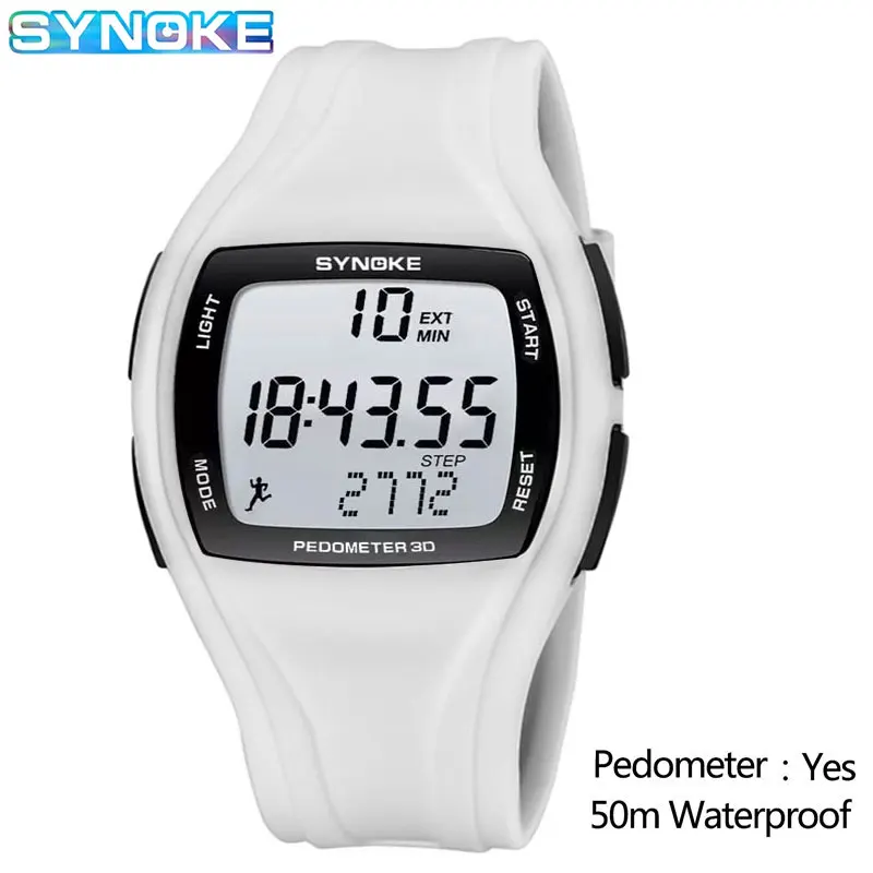 Top Trends: Top Luxury Pedometer Watches Chronograph Sport Watches Men Clock 5Bar Waterproof Alarm Clock Digital Watch Male Reloj Hombre New Shoppable Styles