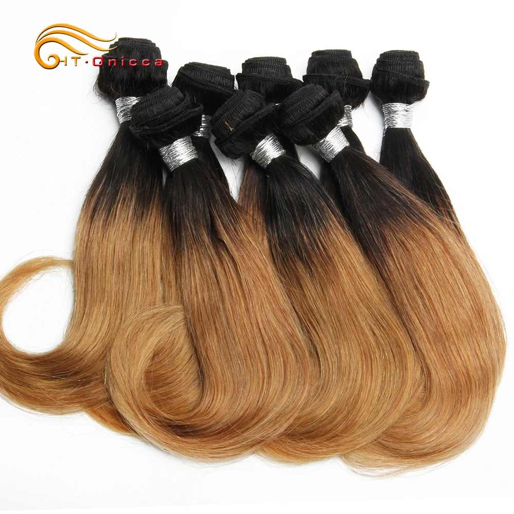 Top Trends: Brazilian Curly Hair Bundles For Women Ombre Curly Human Hair Bundles 8 Bundles Bob Hair Extensions 1B30 100 Human Hair Products Shoppable Styles