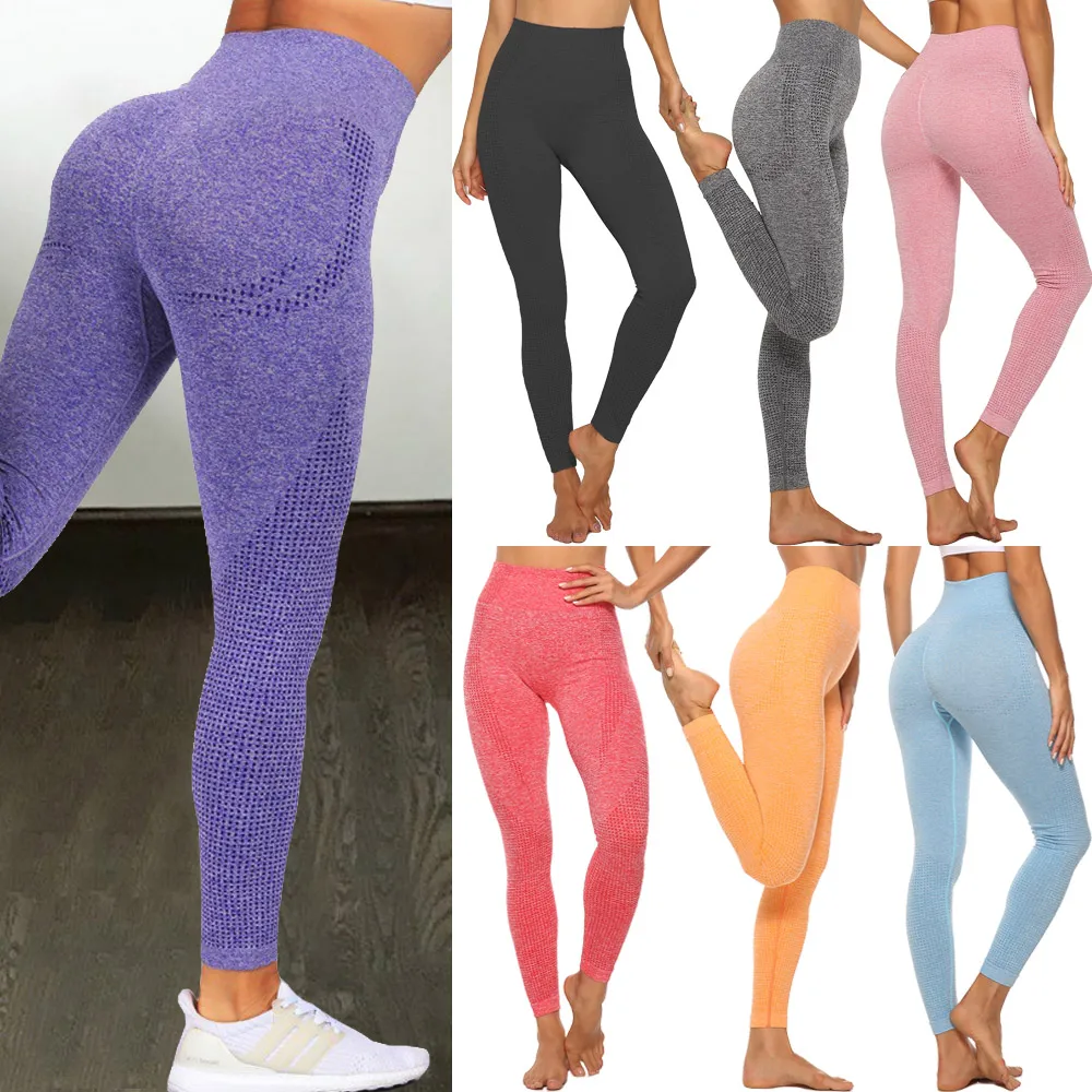 Top Trends: High Waist Seamless Leggings Push Up Leggins Sport Women Fitness Running Yoga Pants Energy Elastic Trousers Gym Girl Tights Shoppable Styles