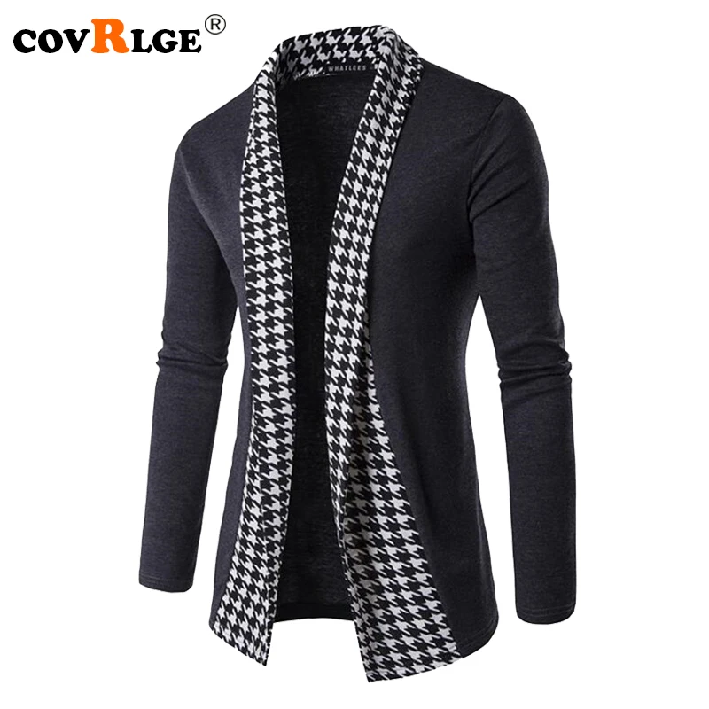 Top Trends: Covrlge New Autumn Winter Classic Cuff Knit Cardigan Men's Sweaters High Quality Men Knitted Coats Male Knitwears MZL046 Shoppable Styles