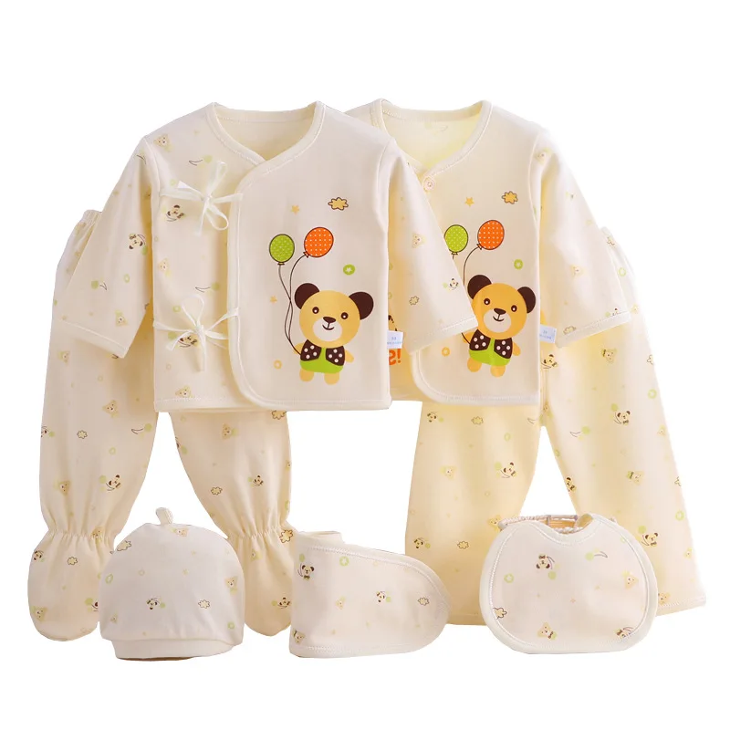 Top Trends: 0-3M Newborn Baby Clothes Sets Pure Cotton Underwear Just Infant Baby Clothing 7 Seven-piece Suits Spring, autumn / summer Seasons Shoppable Styles