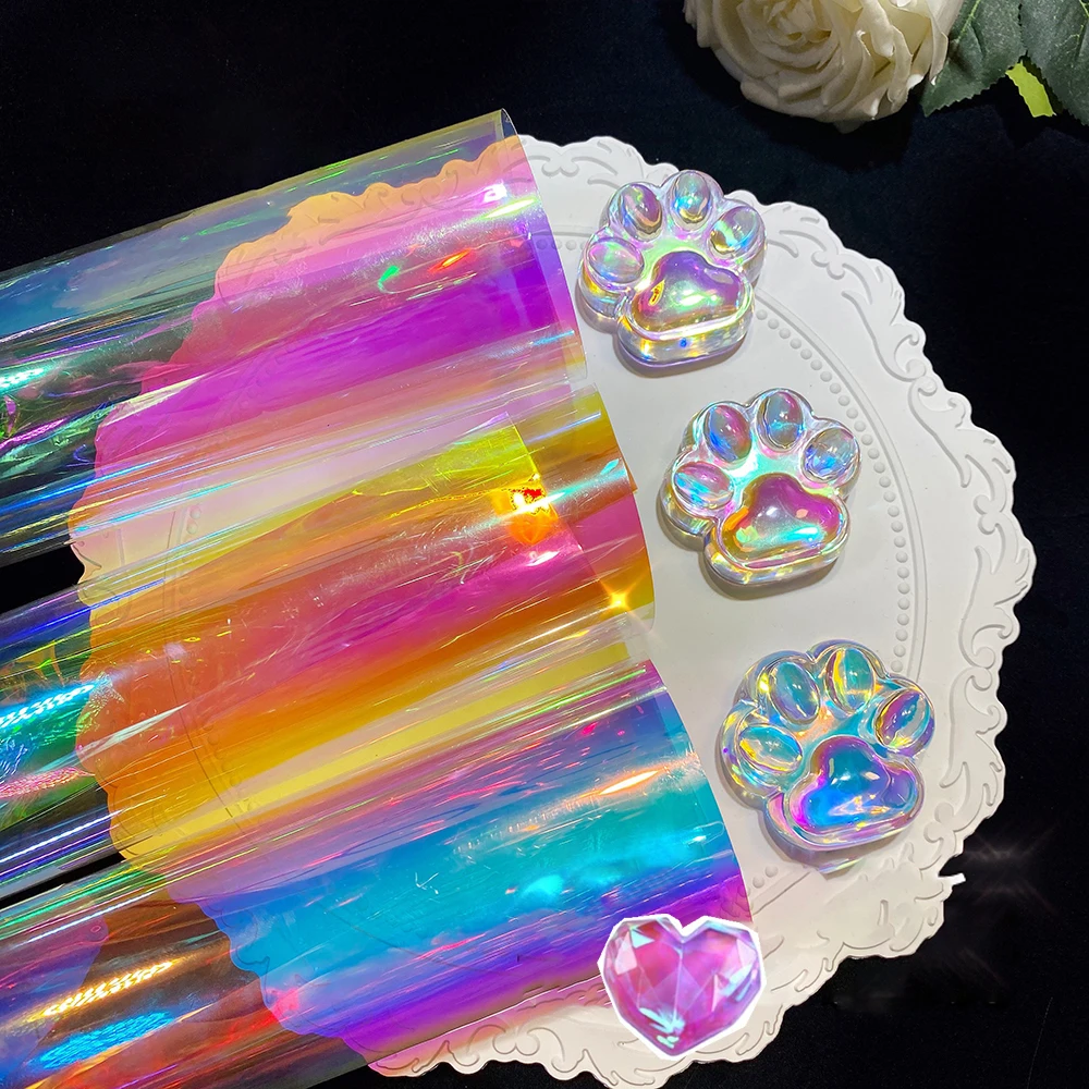 Top Trends: Aurora Laser Film Foil Resin Jewelry Stuff Rainbow Stickers Laser Film DIY Craft Epoxy Silicone Mold Filling Nail Art Supplies Shoppable Styles