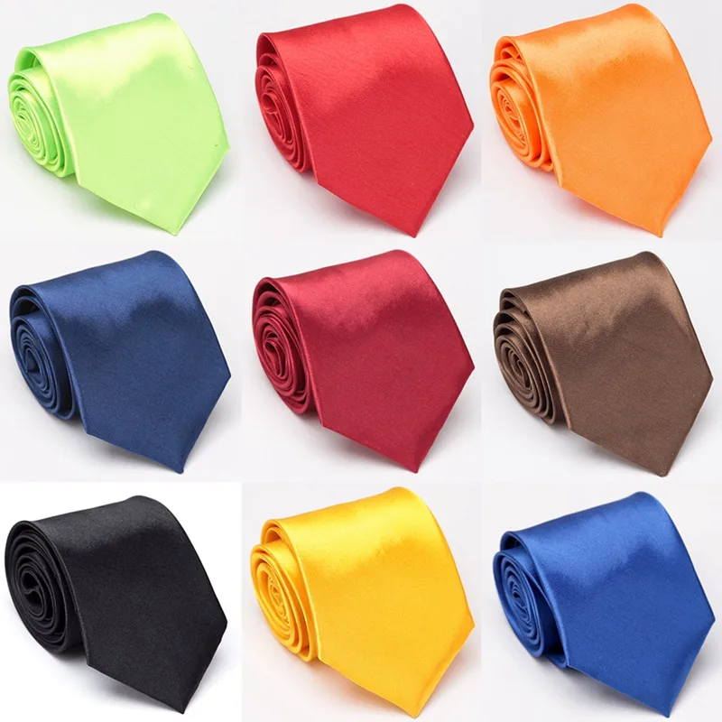 Top Trends: Tie Formal Dress Solid Wedding Ties For Men Business Classic Mens Gifts Corbatas Dress Accessories Man Black Red Blue Necktie Shoppable Styles - Image 3