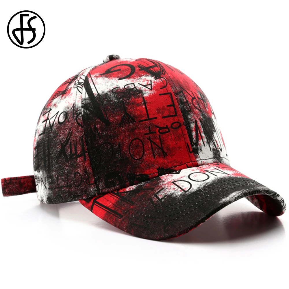 Top Trends: FS Summer Trendy Graffiti Pattern Cappellino Baseball Cap For Men Women Red Purple Trucker Hat Snapback Caps Gorras Para Hombres Shoppable Styles