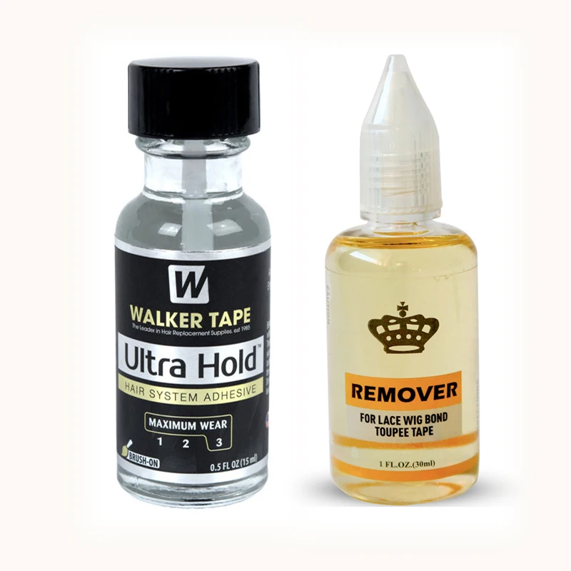 Top Trends: 1bottles 0.5oz Walker Ultra Hold Lace Wig Glue Adhesive Super Glue And 1bottle Remover 10ML Shoppable Styles