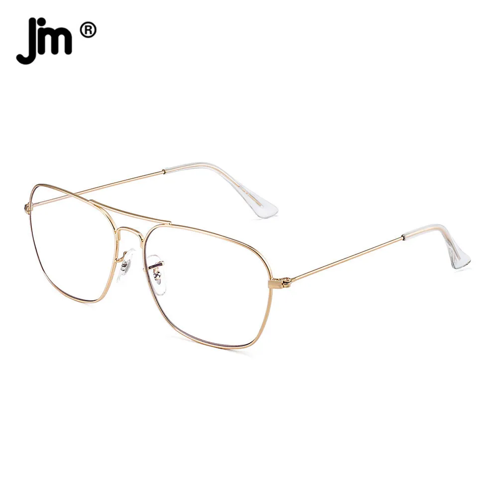 Top Trends: JM Aviator Computer Blue Light Blocking Glasses Square Eye Protect Video Eyeglasses Anti Glare Men Women Shoppable Styles