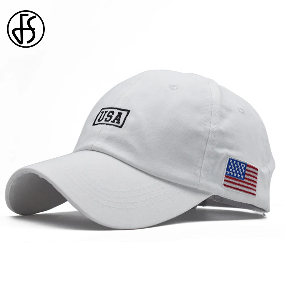 Top Trends: FS White American Flag Baseball Caps For Men Brand Streetwear Hip Hop Cap Cotton Women Snapback Trucker Hats Bones Masculinos Shoppable Styles