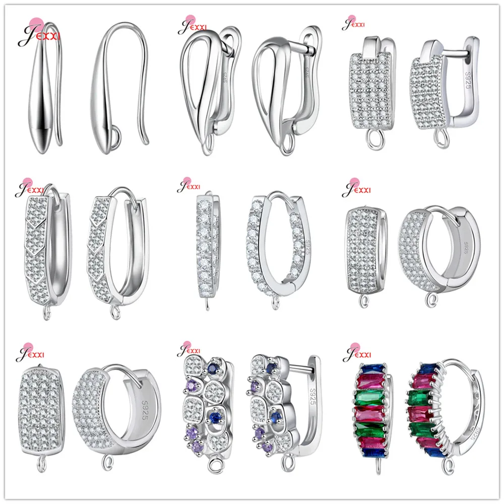 Top Trends: Simple 925 Sterling Silver Earring Hooks For Women DIY Earrings Earwire Jewelry Making Clasps Accessories Shoppable Styles