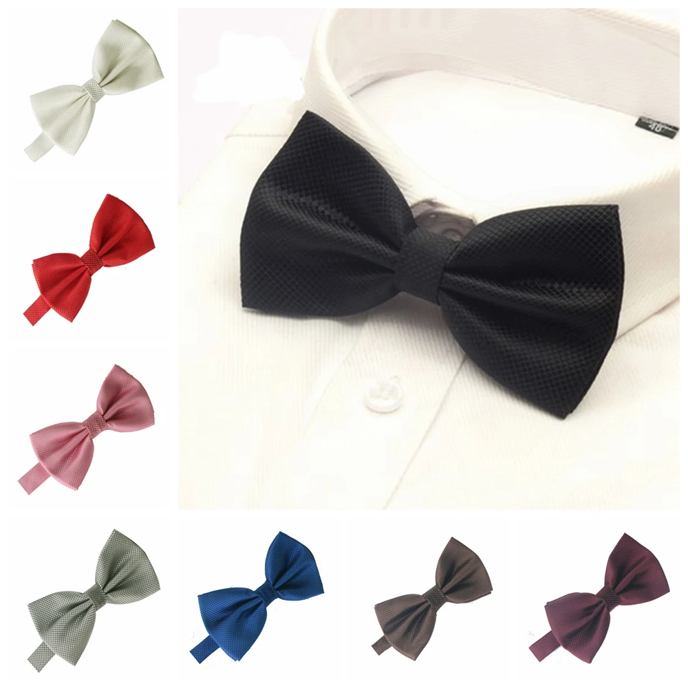 Top Trends: Men Bowtie For Mens Bow Tie Solid Bowties Black Bowtie Gold Bow Tie Red Green Pink Blue White Bow Ties Men Classic Shoppable Styles