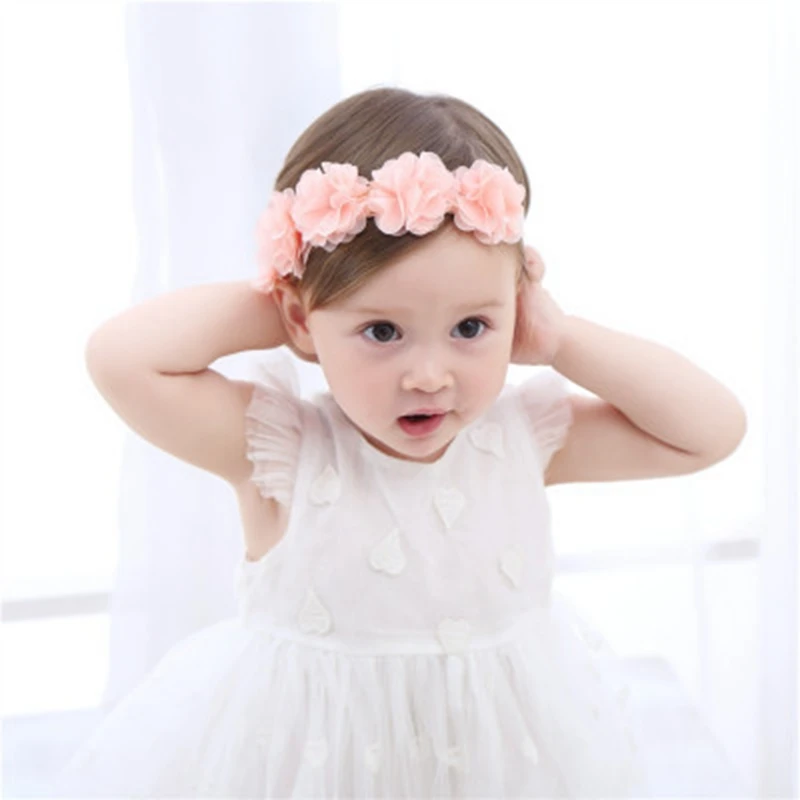 Top Trends: Baby Headband Korean Newborn Hair Bands Baby Girls Hair Accessories DIY Flowers Children Photographed Kids Photos Accessory Shoppable Styles - Image 4