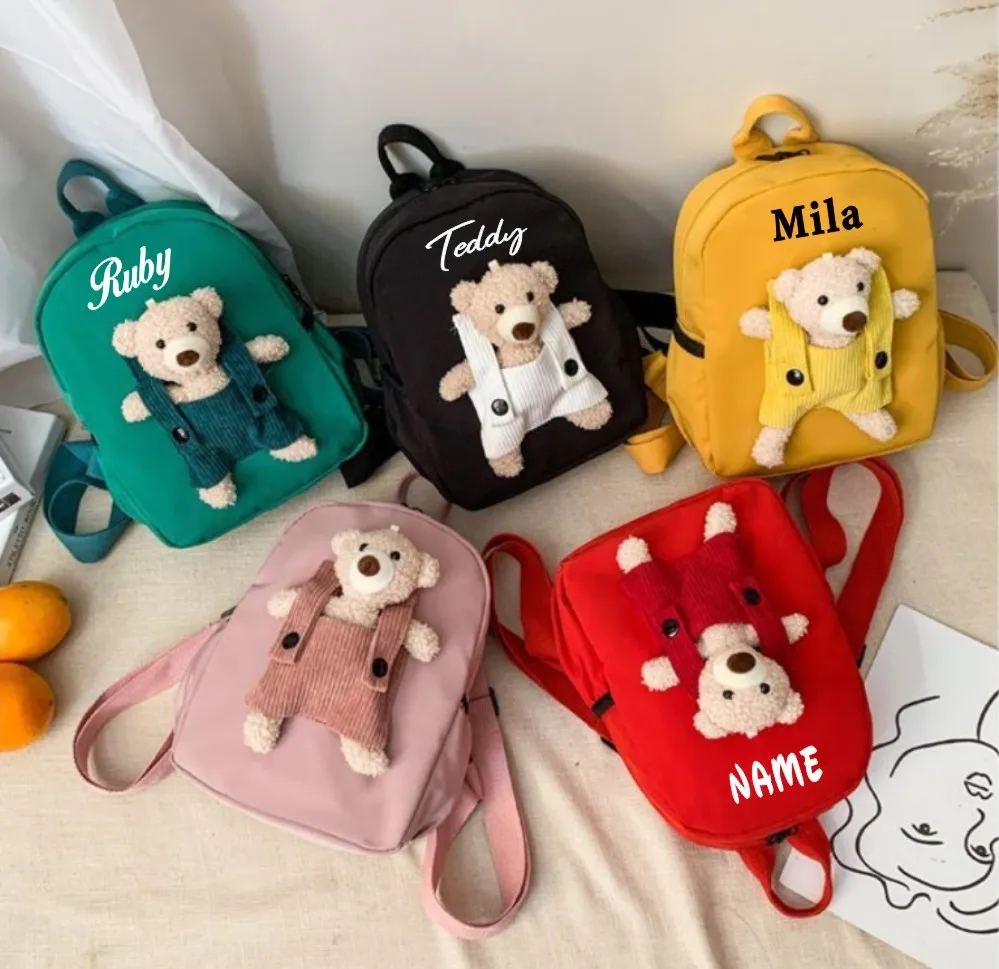 Top Trends: Personalized Toddler Backpack Plush Bear Preschool Bag Kids Custom Name Backpack For Boys Girls Cute Mini Child’s Bag Backpacks Shoppable Styles