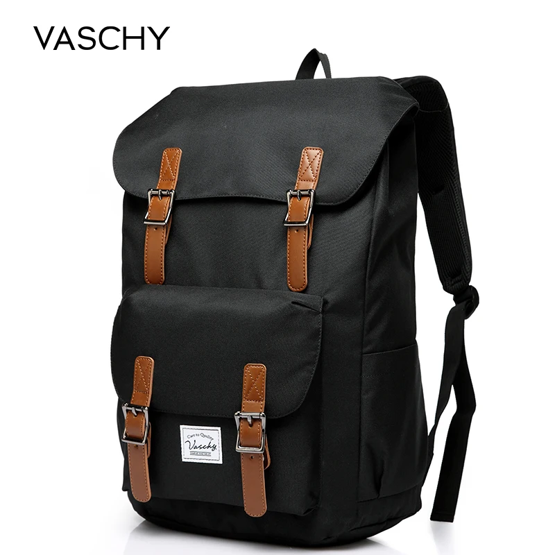 Top Trends: VASCHY Men&#039;s Backpack Student Bag College High School Bags Travel Bag Laptop Backpack Bookbag Women Backpack Shoppable Styles