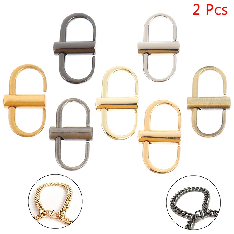 Top Trends: 2X Adjustable Metal Buckle Clip Handbag Chain Strap Length Shorten Bag Accessory Shoppable Styles