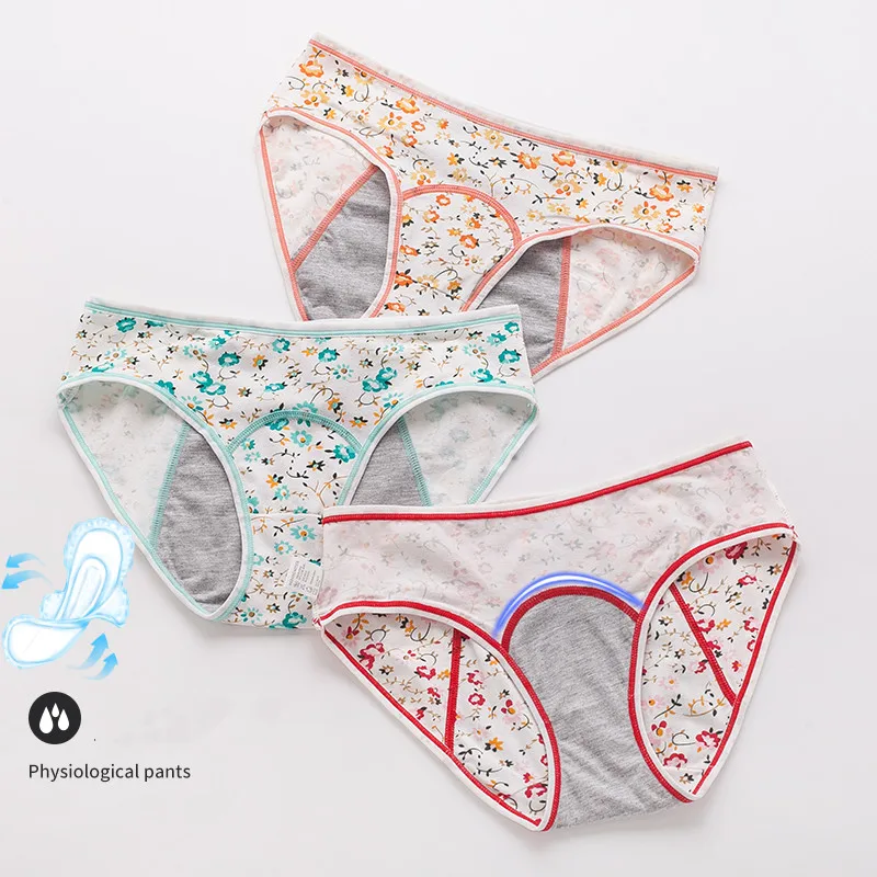 Top Trends: Women's Briefs Physiological GirlsPants Leak-proof Menstrual Underwear Cotton Ladies Breathable Diapers Cute Teenage Sexy Under Shoppable Styles