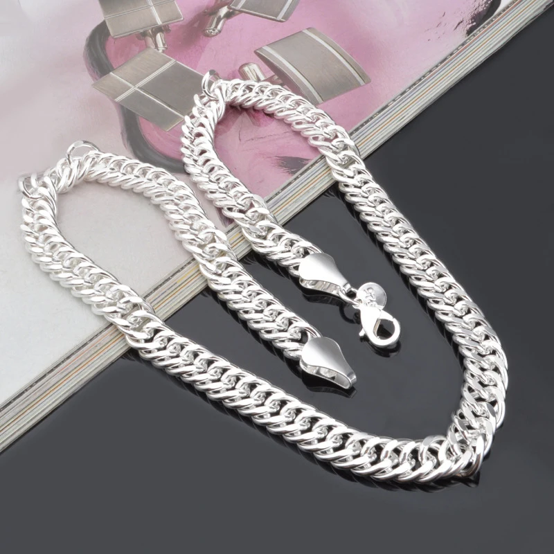 Top Trends: Aravant 925 Silver 10MM Link Chain Necklace For Men Women Fashion Jewelry Gifts Shoppable Styles - Image 2