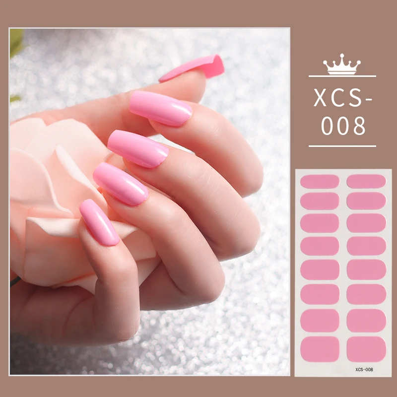 Top Trends: Nail Stickers Solid Color Strips Waterproof Nail Polish Stickers Adhesive Full Wraps Manicure Decor Stickers For Nails Shoppable Styles