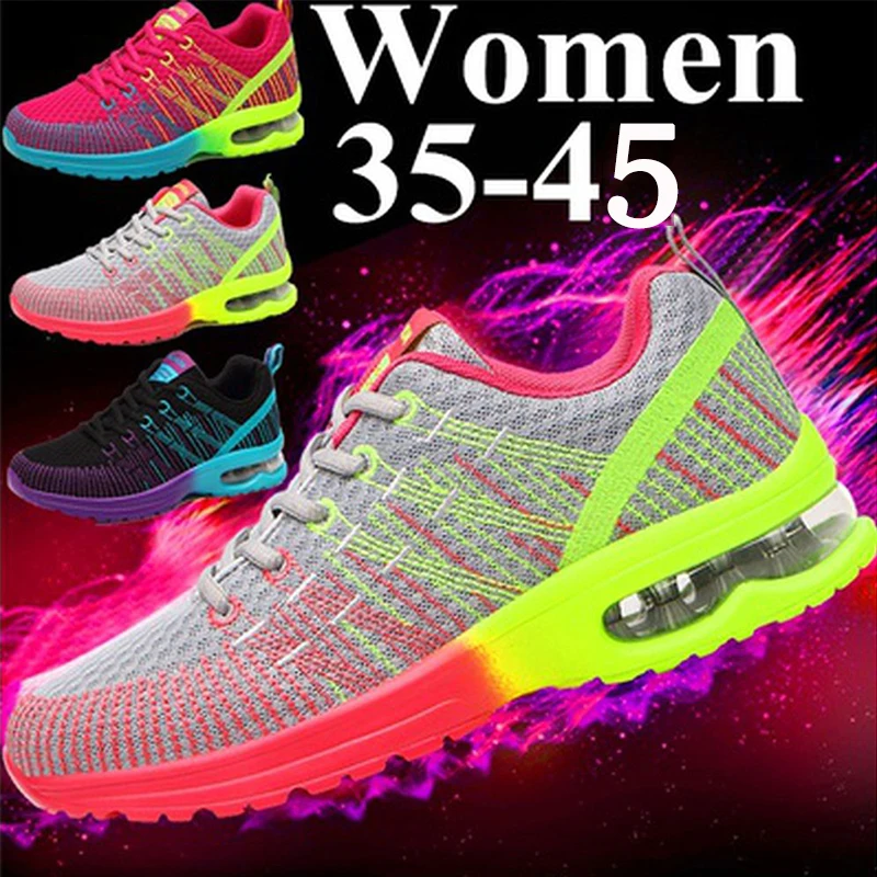 Top Trends: Women's Casual Fashion Ladies Air Cushion Lightweight Training Shoes Mesh Breathable Sneakers Women Sport Shoes Running Trainers Shoppable Styles